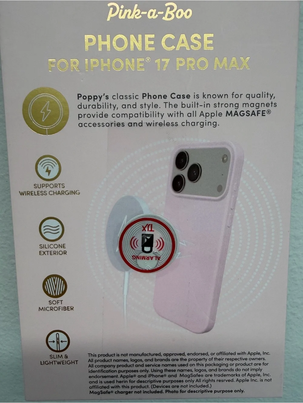 XO Poppy | “Pink-a-Boo” Pink iPhone 17 Pro Max MagSafe Case